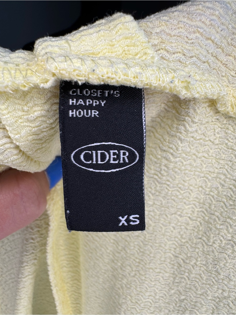 Cider Butter Yellow Halter Twist-Front Crop Top - Picture 2 of 3